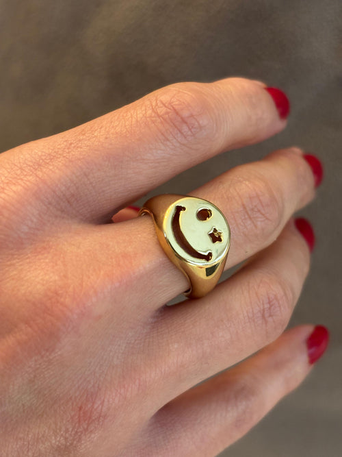 Anillo carita feliz